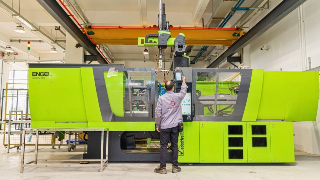 High-precision mass production facility at Haumann operating with 60% automation for scalable manufacturing
