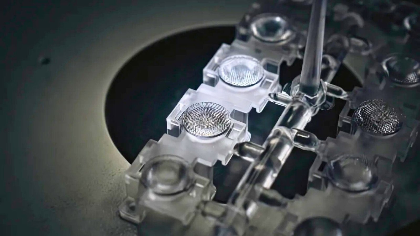 High-clarity LED lenses and optical components produced with multi-cavity molding for light precision and distribution