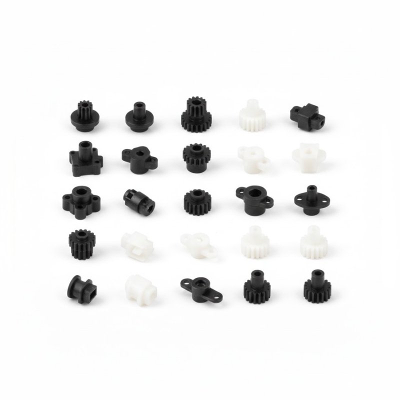 Injection molded electronic and electrical plastic components