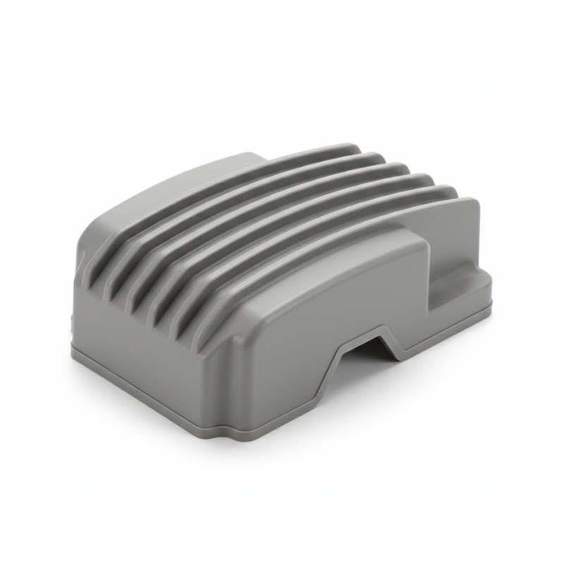 Injection molded mechanical gear cover for industrial equipment