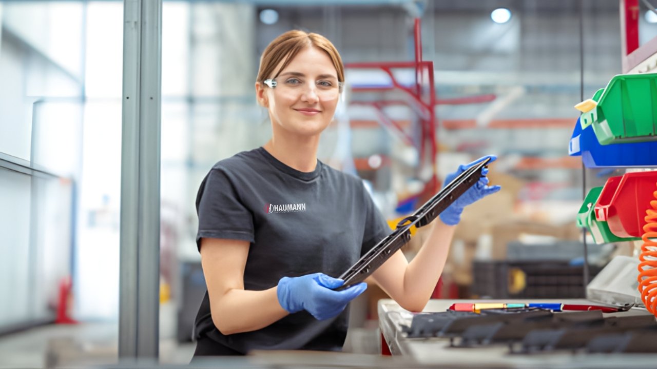 Automotive plastic parts being injection molded for Tier 1 OEM program