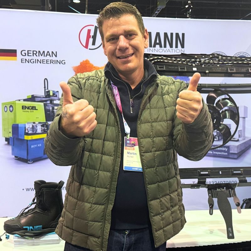 Haumann founder Martin Aicher at PTXPO 2026 Chicago