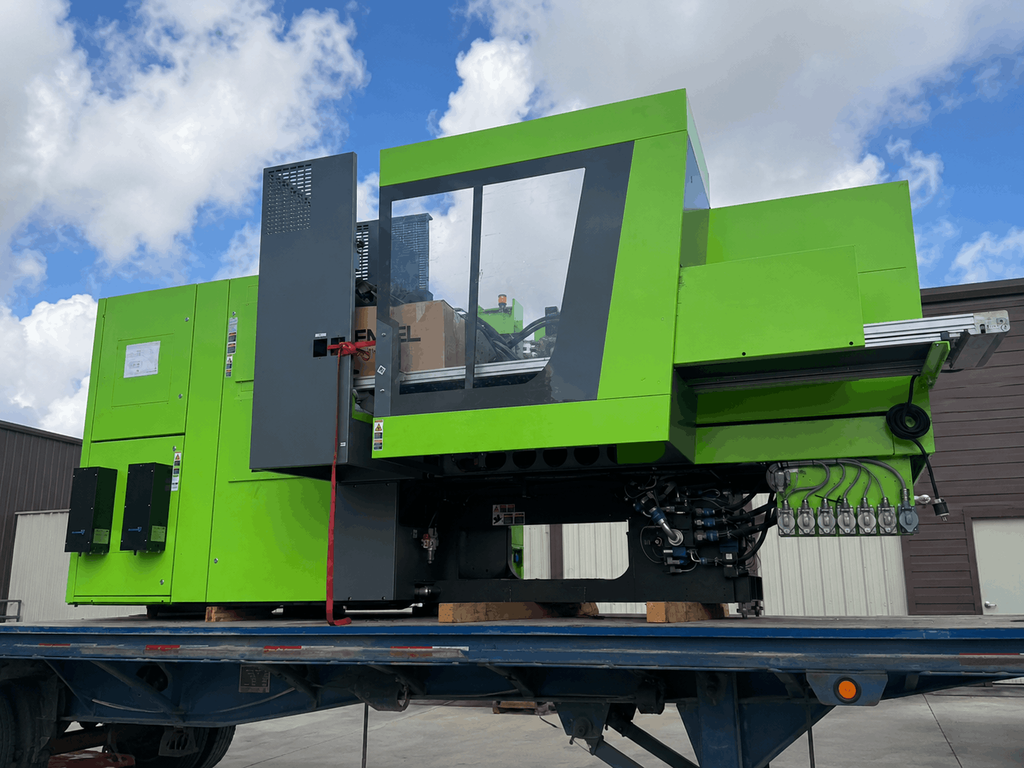 Close view of the ENGEL Victory system supporting precision injection molding at HAUMANN Group in Houston, Texas.